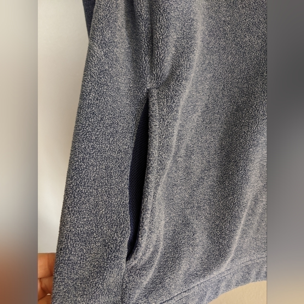 Nike Dry Fit Fleece Turtleneck Therma Pullover Women Sweater Blue Medium - Picture 4 of 8